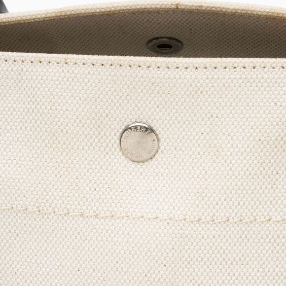 Saint Laurent Canvas Calfskin Rive Gauche Small Tote - Picture 9 of 16